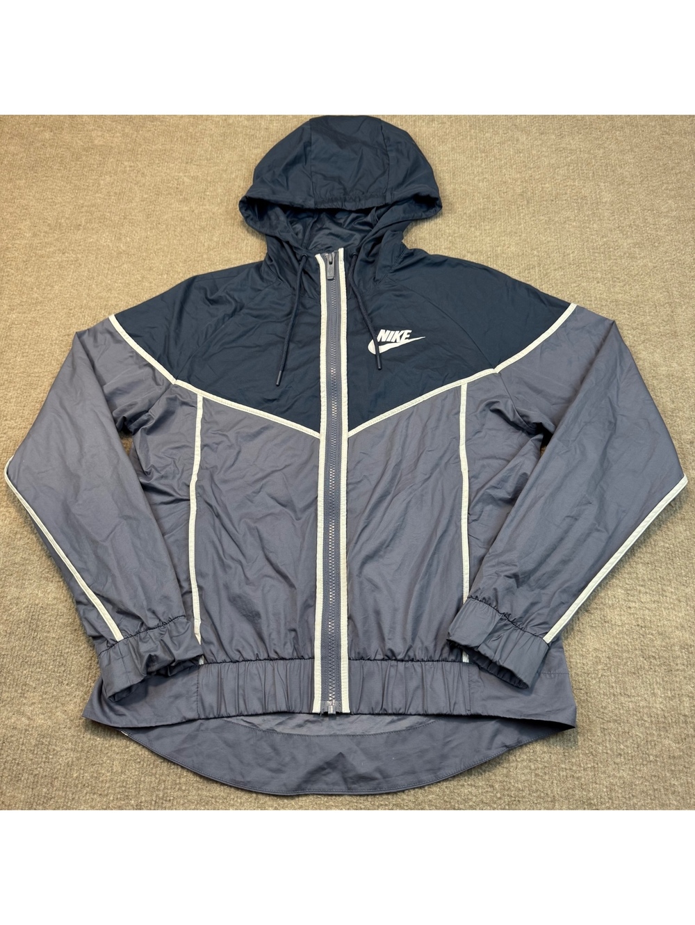 Nike Womens Windrunner Windbreaker Sportswear Vented Jacket Womens S Blue Gray